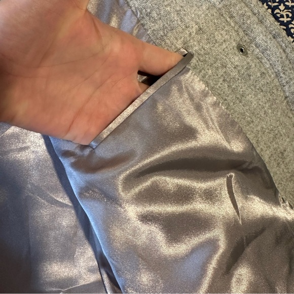 J. Crew Wool Blend Coat 6T Gray - Picture 6 of 9